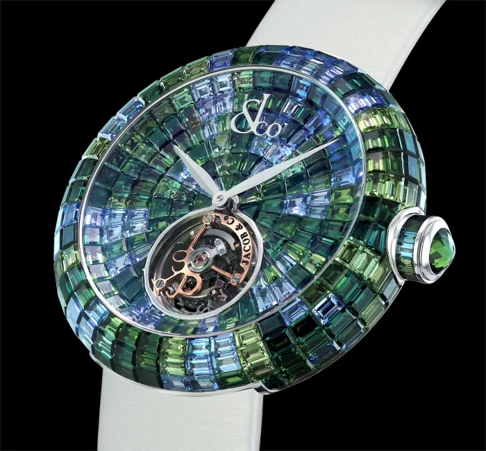 Brilliant Tourbillon Green Camouflage Jacob Co