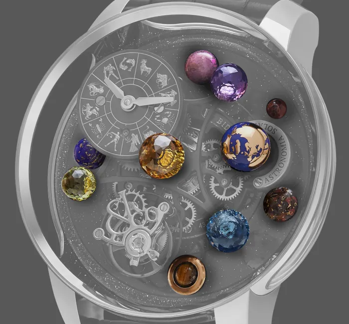 Watch that replicates the online movement of solar system