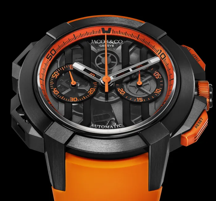 Epic X Chrono Black Titanium Orange Inner Ring Jacob Co