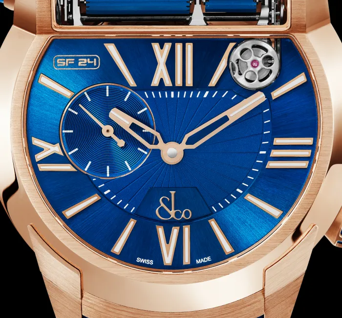 a blue and black wrist watch