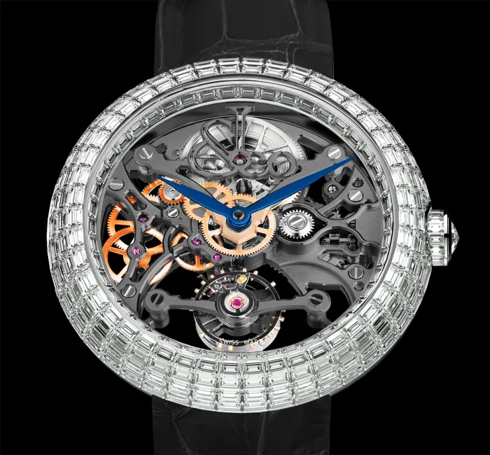 Brilliant Skeleton Baguette White Diamonds White Gold Jacob Co