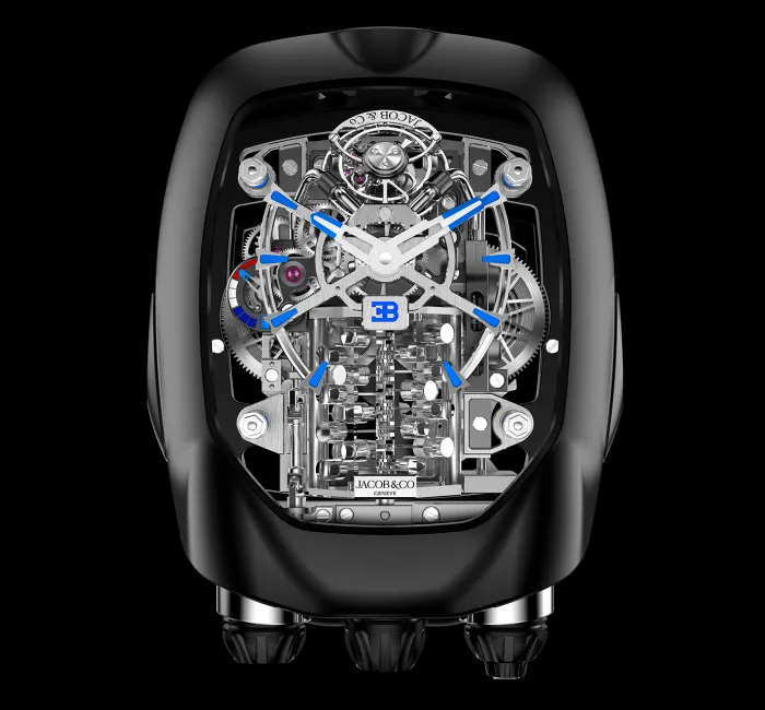 Bugatti Chiron WATCH with REAL Tiny W16 ENGINE – 'Jacob & Co.x Bugatti  Chiron Tourbillon' - YouTube