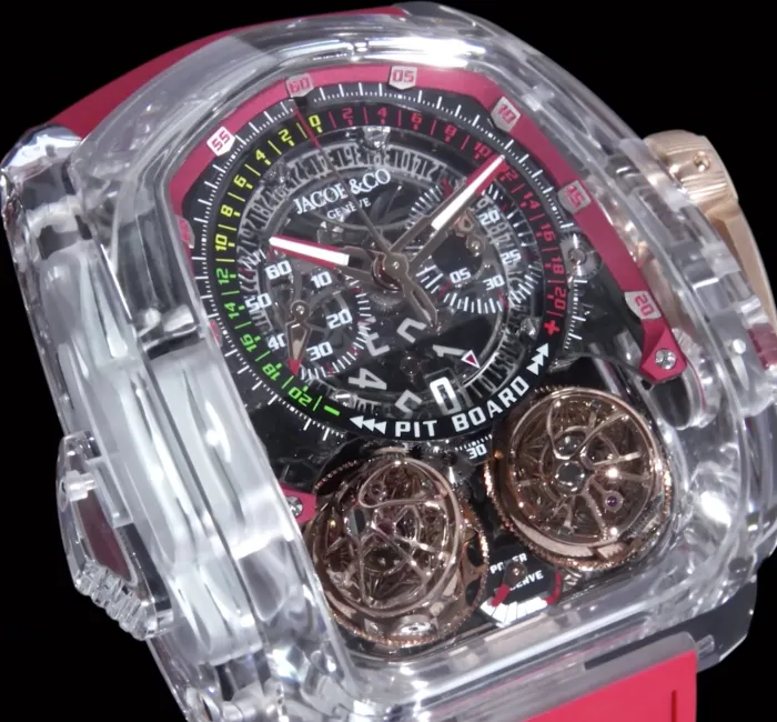 a close-up of a watch