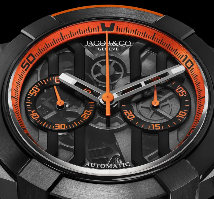 Epic X Chrono Black Titanium Orange Inner Ring Jacob Co