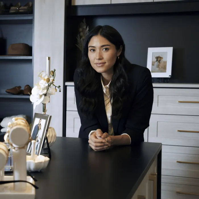 a person sitting at a table