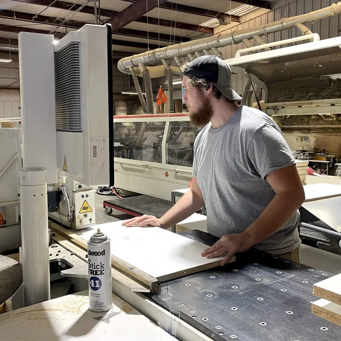 a man working in a factory