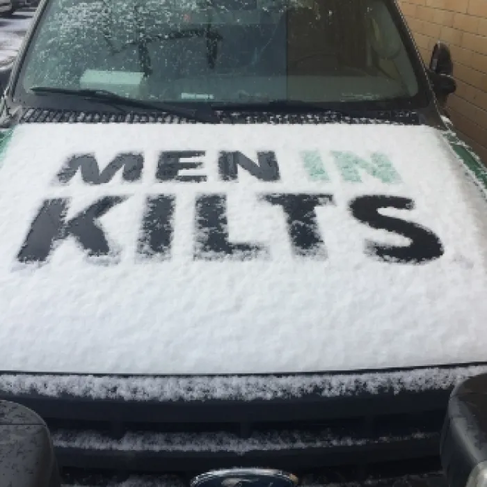 a car covered in snow