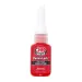 JB Weld Perma-Lock high strength threadlocker in red bottle with white cap for securing screws.