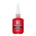 J-B Weld Perma-Lock high strength threadlocker in a red bottle with white applicator cap.