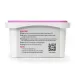 White container with purple lid showing detailed repair compound instructions and a QR code on the back label.