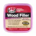 JB Weld Wood Filler container with color-changing dry-time technology, easy sanding, shrinking resistant, interior and exterior use.