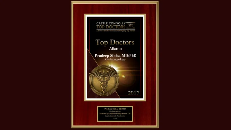 Dr. Sinha Recognized as 2021 Castle Connolly Top Doctor image