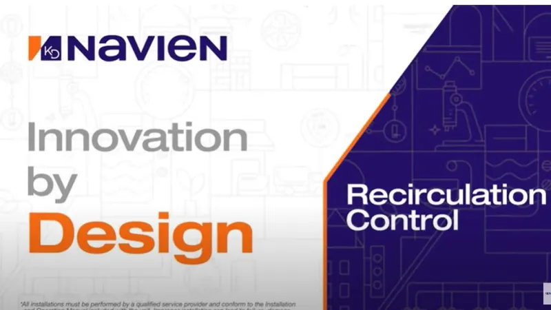 Navien’s recirculation control feature explained preview image