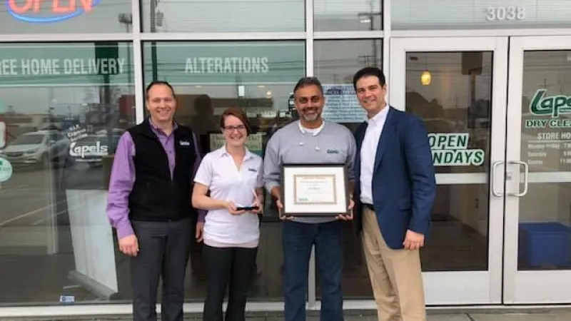 Jay Desai named Lapels Dry Cleaning Franchise Owner of the Year