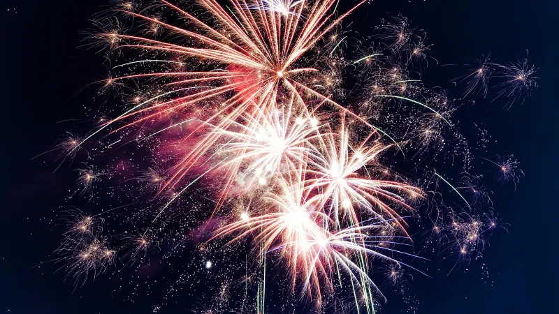 fireworks in the sky