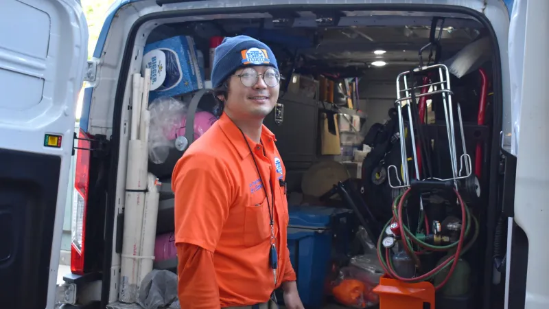 Furnace Repair in Gwinnett, GA by Estes Service Technician. Paul Kim