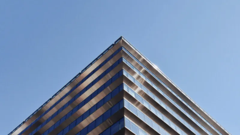 a low angle view of a building