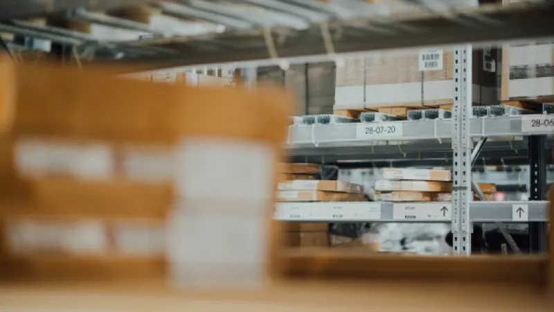 a close-up of a factory