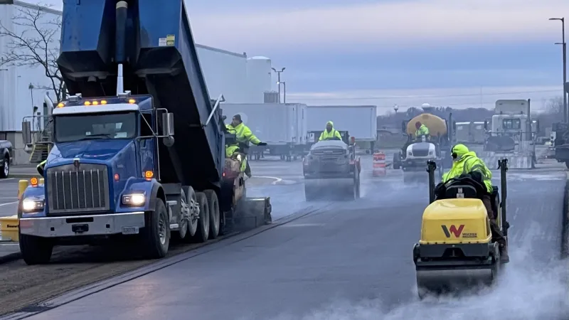 a group of people on a truck