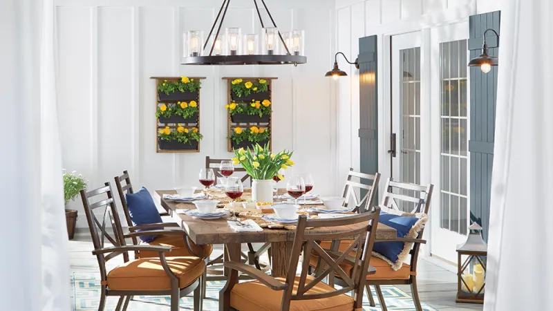 a dining room table