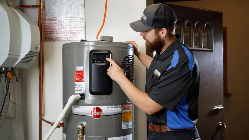 a man using a machine