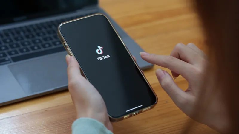 a person holding a phone