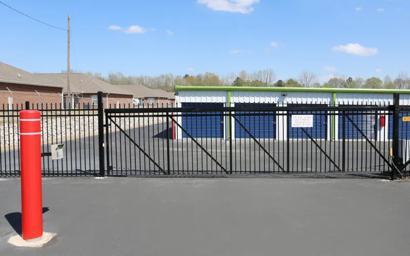 a metal fence
