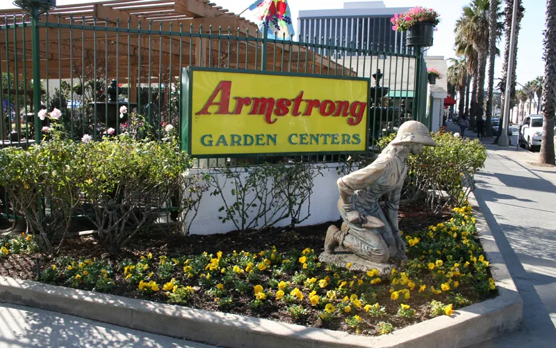 a sign on the side of a flower