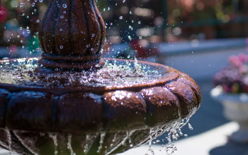 a water fountain