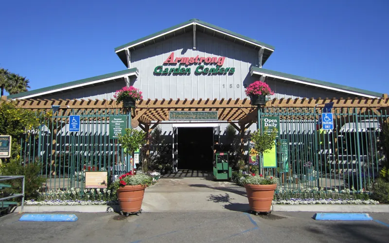 a sign in front of a building