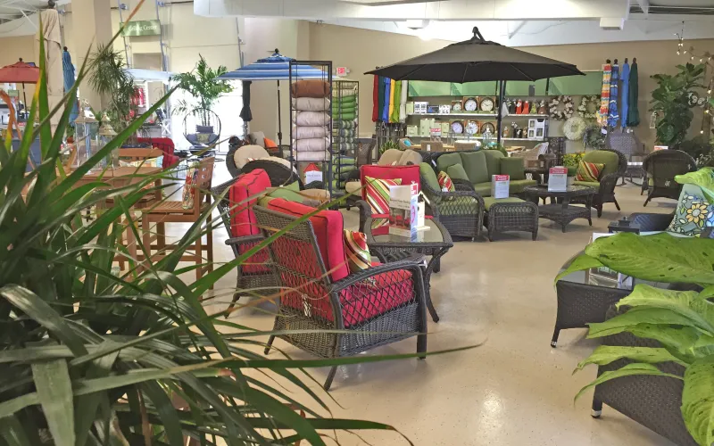 a store filled with lots of furniture