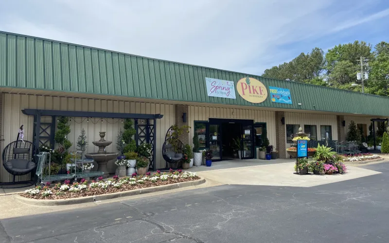 a building with a green roof