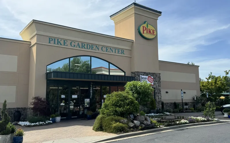 a building with a sign on it