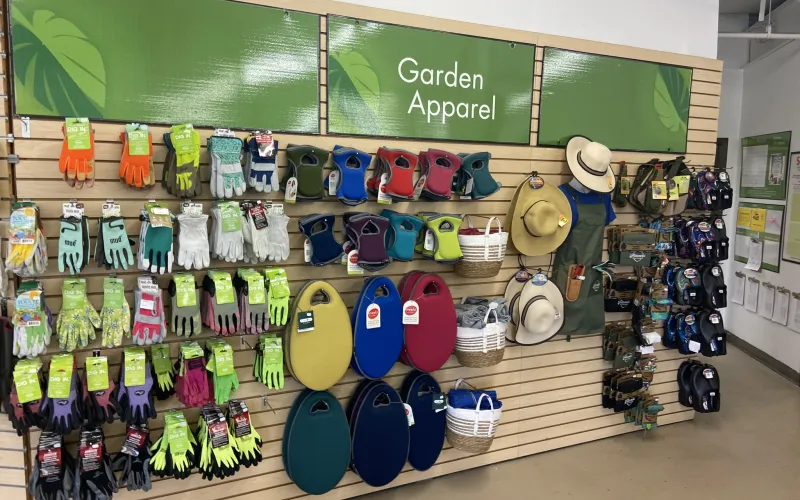 a store with hats and shoes