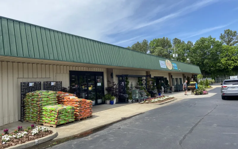 a building with a green roof