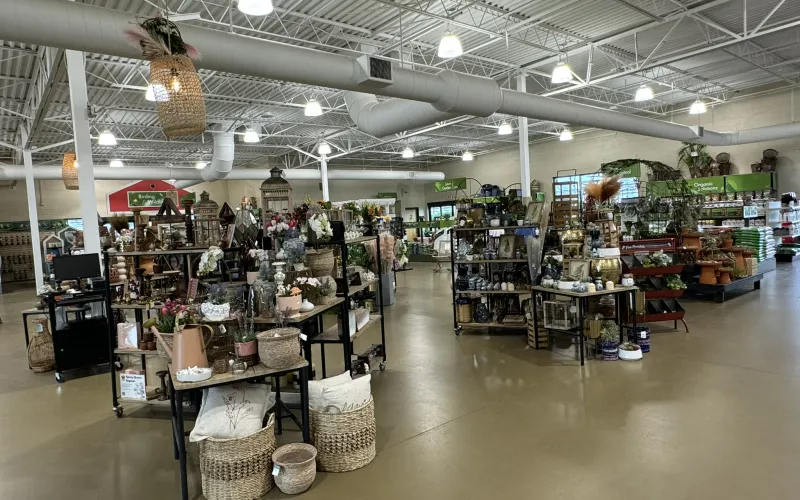 a store with baskets and baskets
