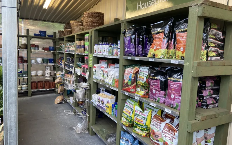 a store with shelves of food