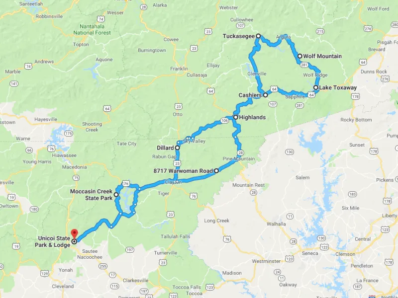 Wolf Mountain Run Route Map Drives