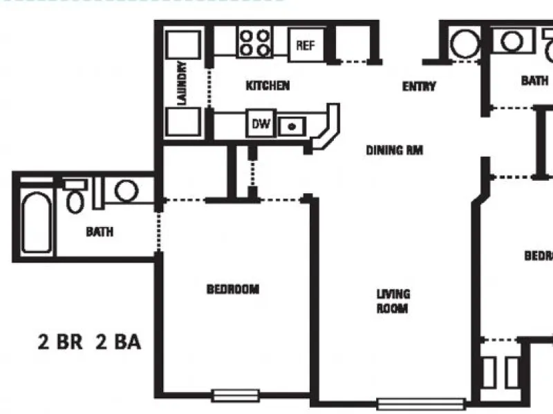 2 Bedroom 2 Bath