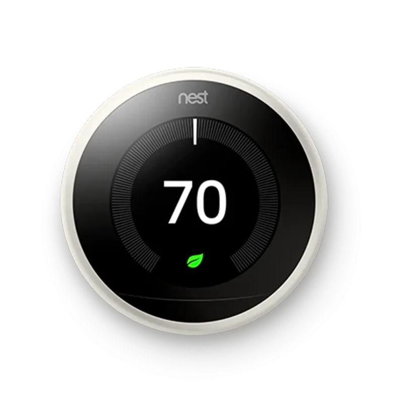 a digital clock with a green light