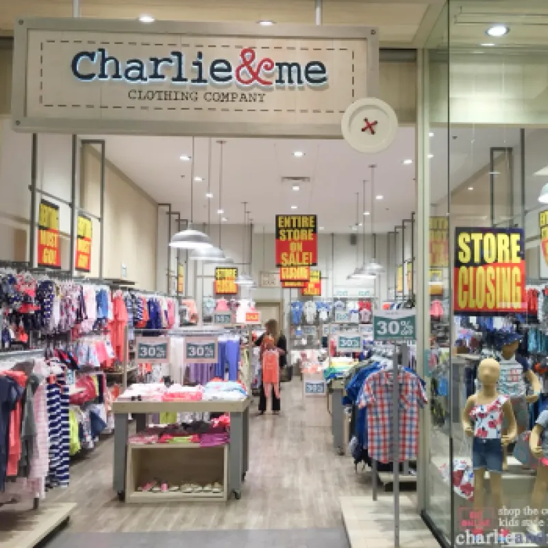 a store with a sign