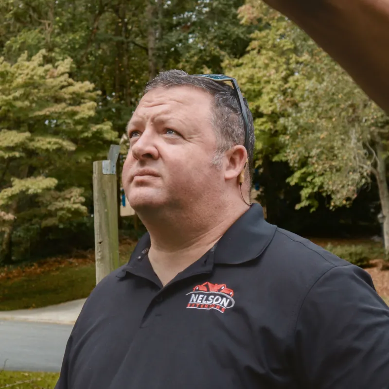 a man with his arm raised