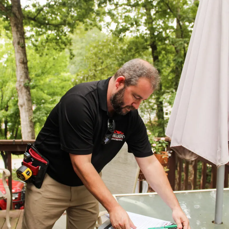 a man washing his hands