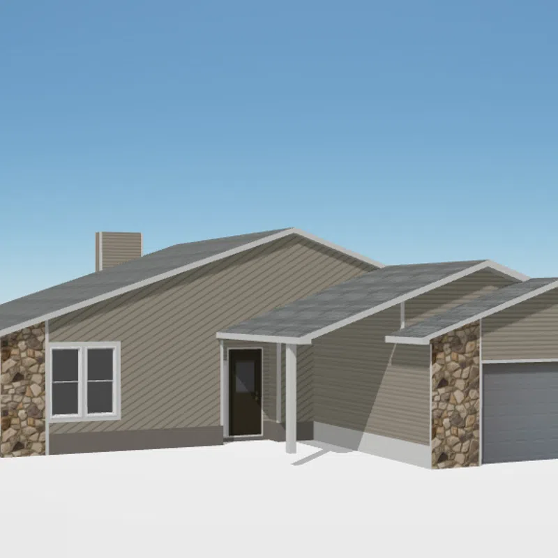Rendered design of siding installation process in Marietta, GA by Nelson Exteriors