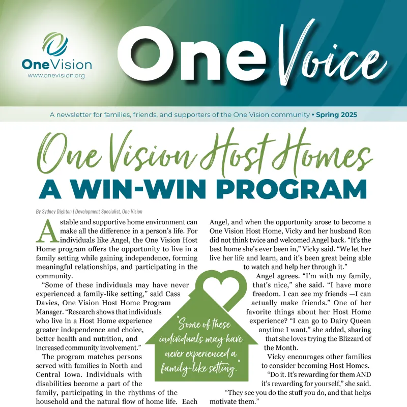 One Voice Spring 2025 Cover
