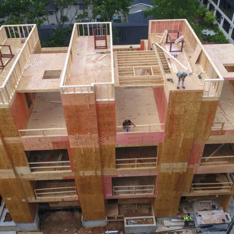 a building that has stairs on it