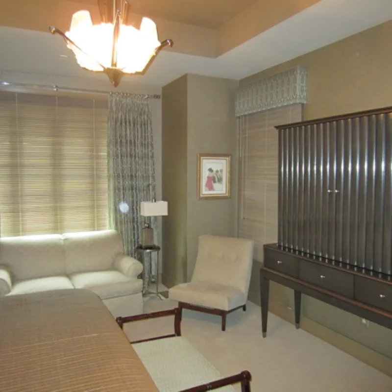 a room with a bed and a couch