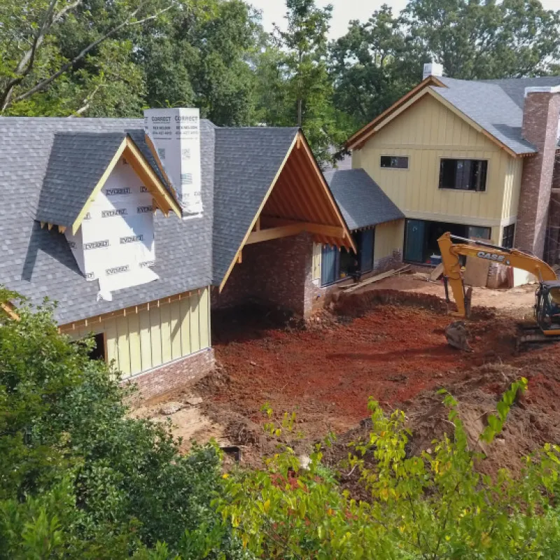 a house being built