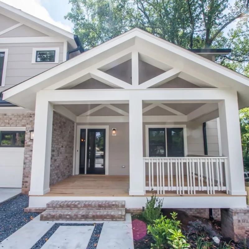 a house with a porch