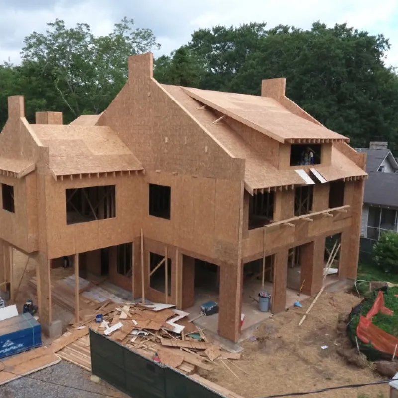 a house being built